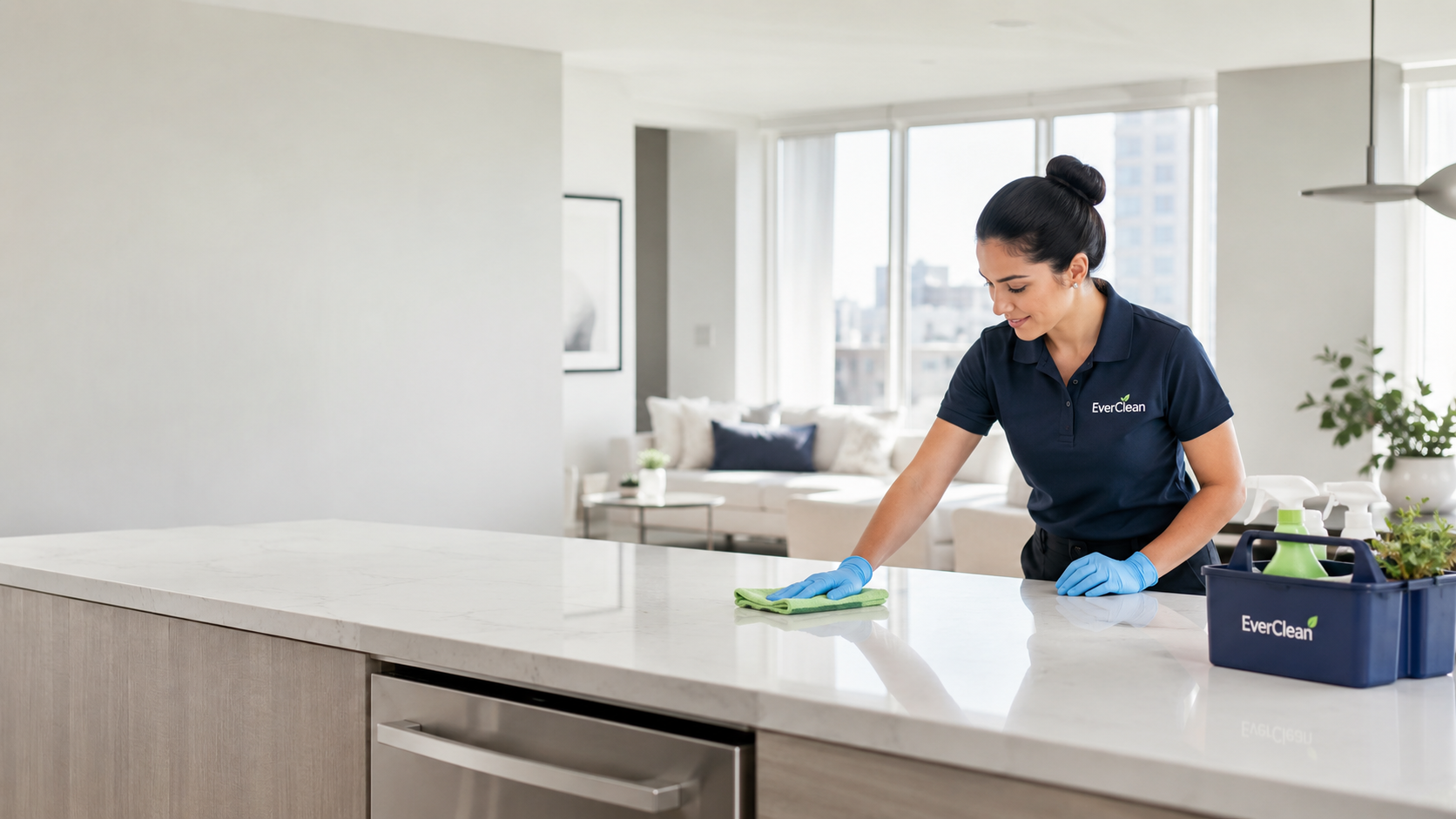 EverClean professional cleaning a modern home