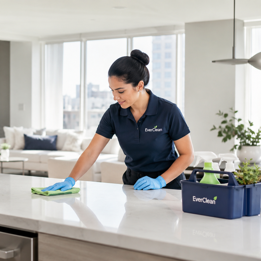 EverClean residential service professional in a home